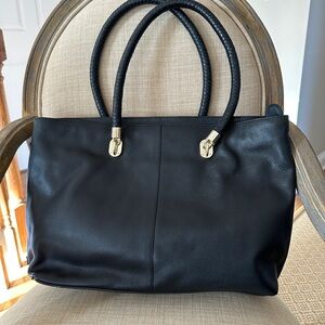 Cole Haan Black Leather computer Bag